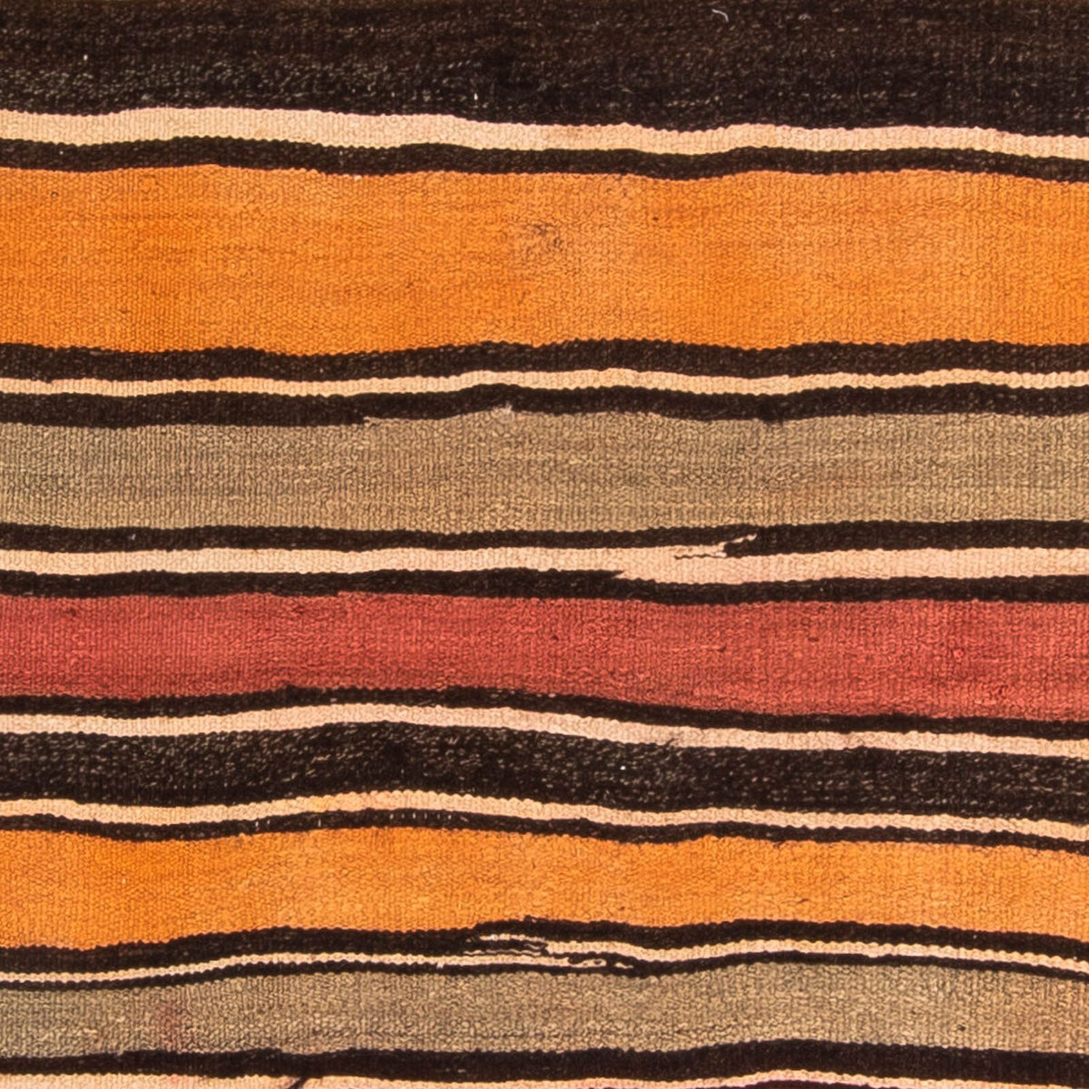 Kelim-matta - gammal kvadrat  - 155 x 155 cm - flerfärgad