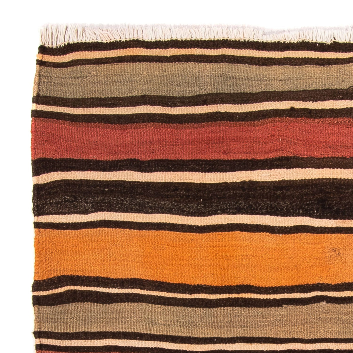 Kelim-matta - gammal kvadrat  - 155 x 155 cm - flerfärgad