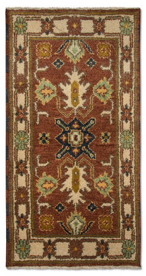 Oriental Carpet - 123 x 64 cm - rost
