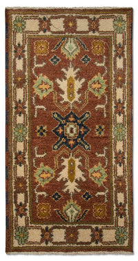 Oriental Carpet - 123 x 64 cm - rost