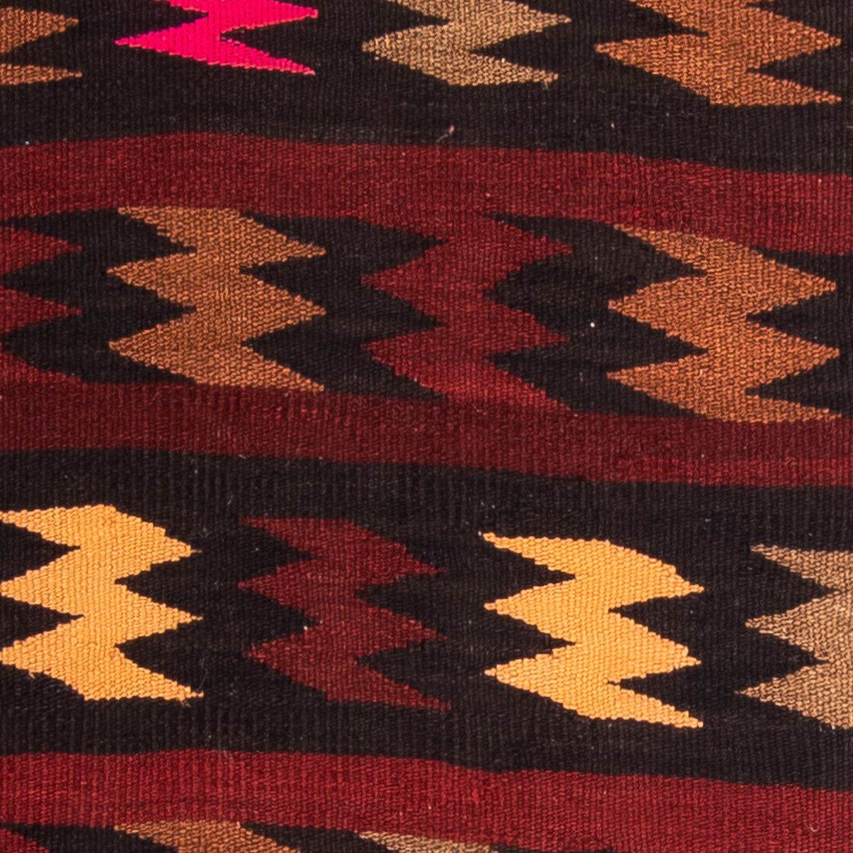 Kelim-matta - gammal - 117 x 77 cm - flerfärgad