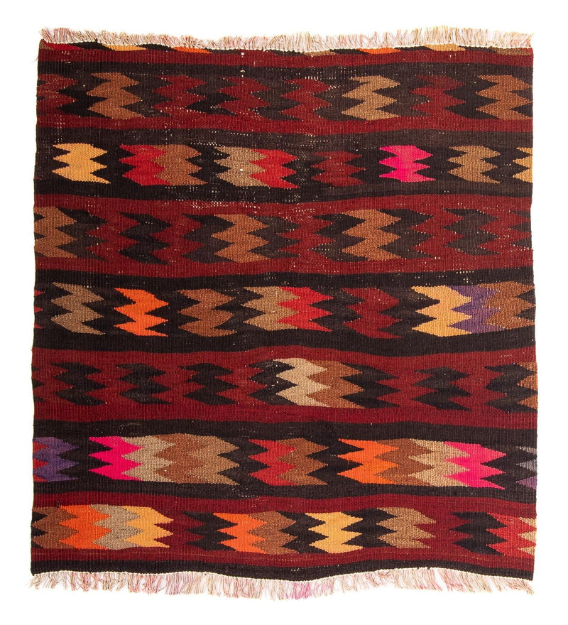 Kelim-matta - gammal - 90 x 85 cm - flerfärgad