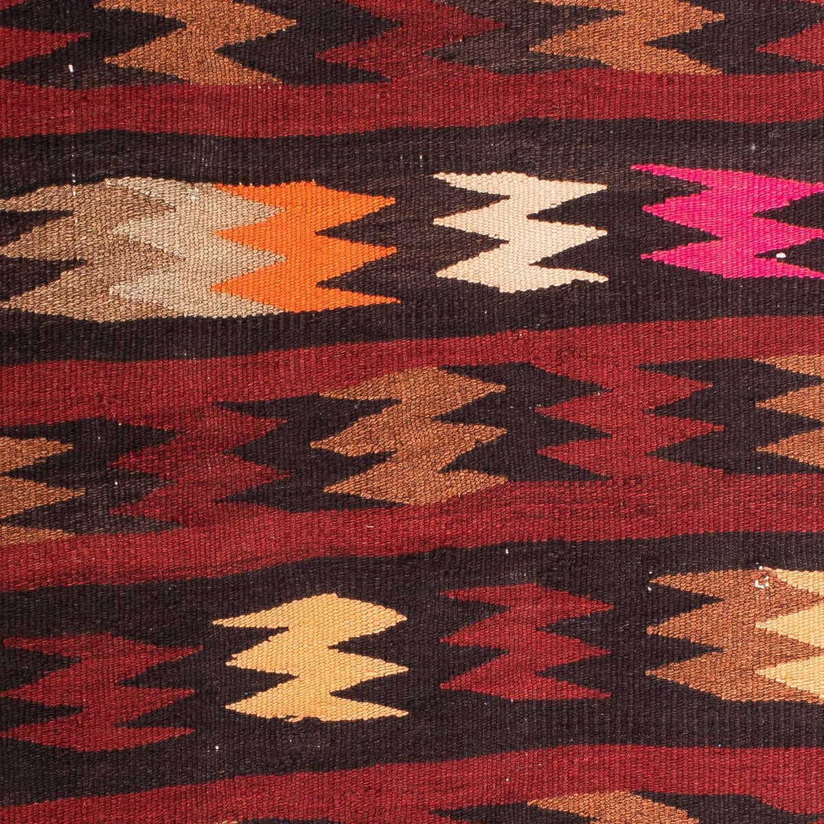 Kelim-matta - gammal - 110 x 90 cm - flerfärgad