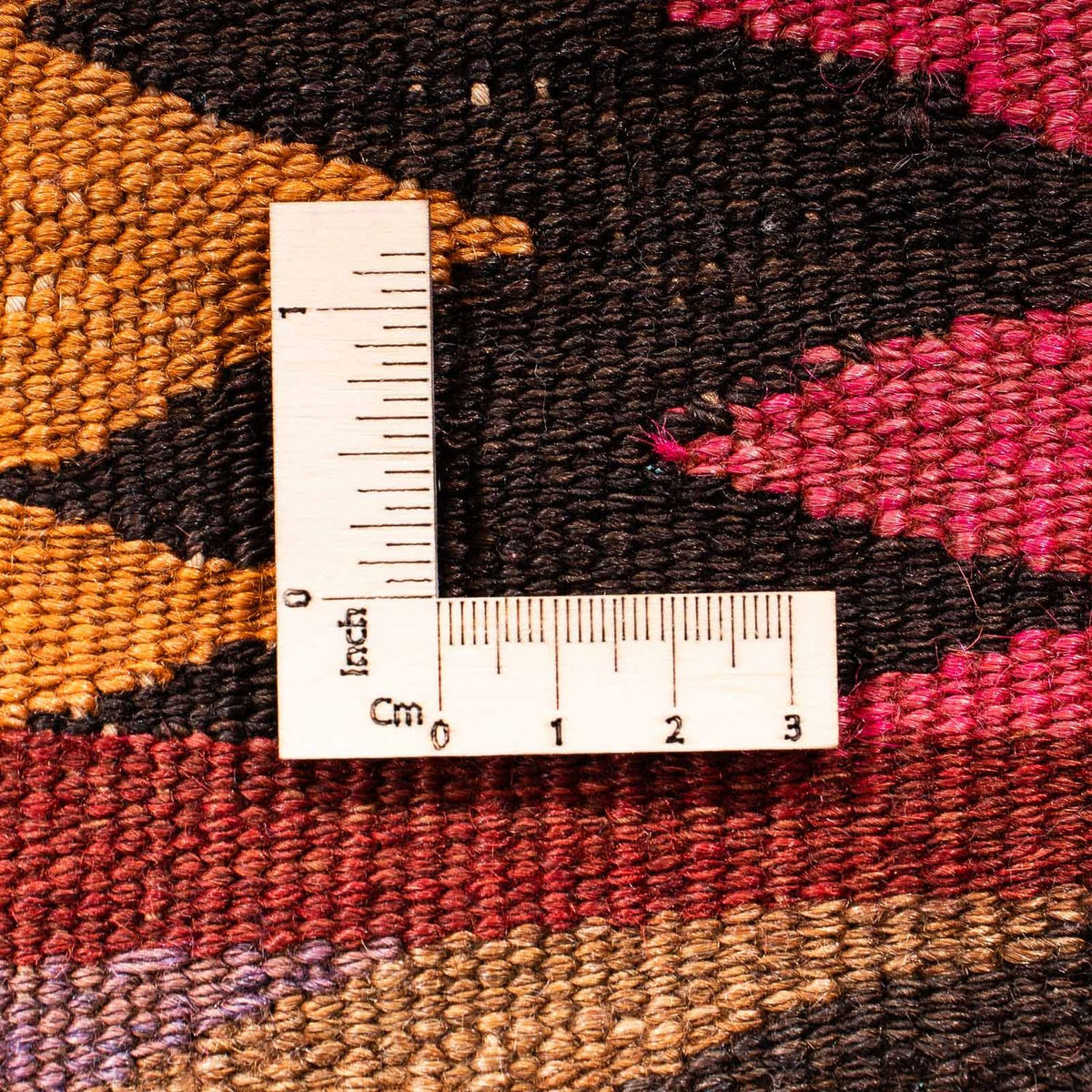 Kelim-matta - gammal - 115 x 75 cm - flerfärgad