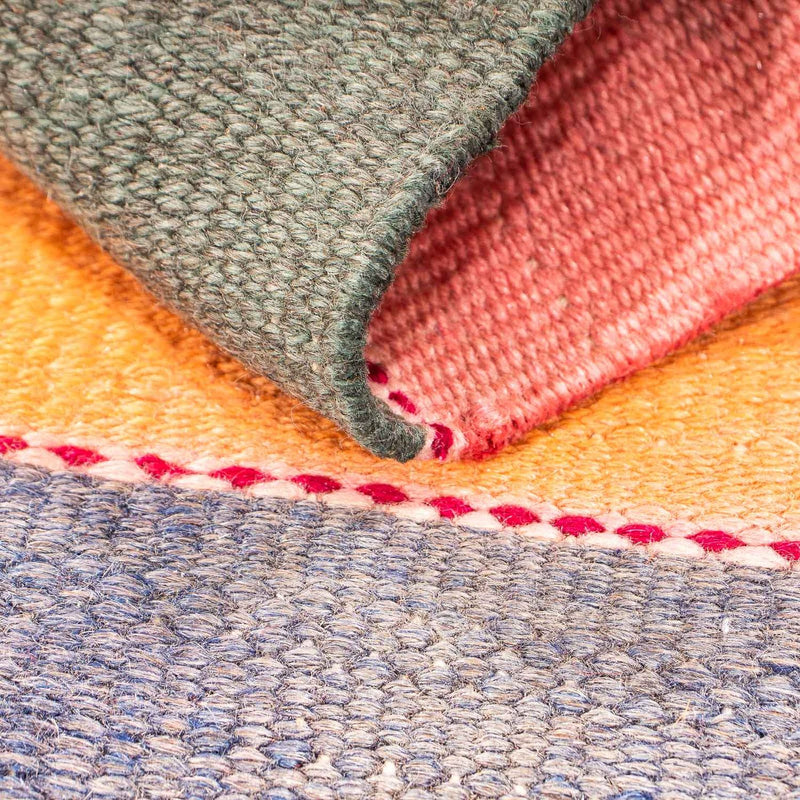 Kelim-matta - gammal - 110 x 65 cm - flerfärgad