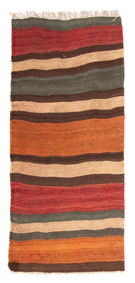 Runner Kelim-matta - gammal - 110 x 50 cm - flerfärgad