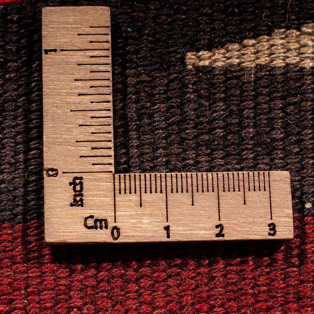 Kelim-matta - gammal - 95 x 75 cm - flerfärgad