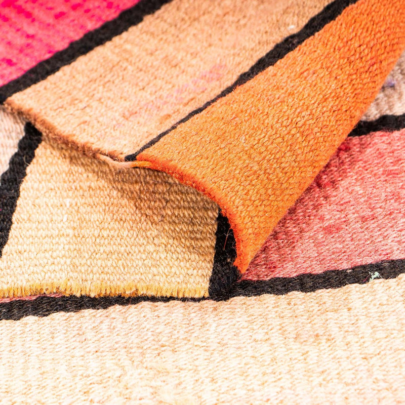 Kelim-matta - gammal kvadrat  - 120 x 110 cm - flerfärgad