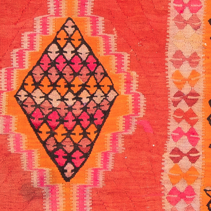 Runner Kelim-matta - gammal - 355 x 90 cm - flerfärgad