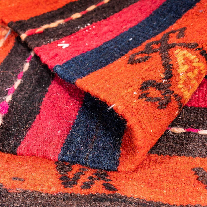 Kelim-matta - gammal - 200 x 160 cm - flerfärgad