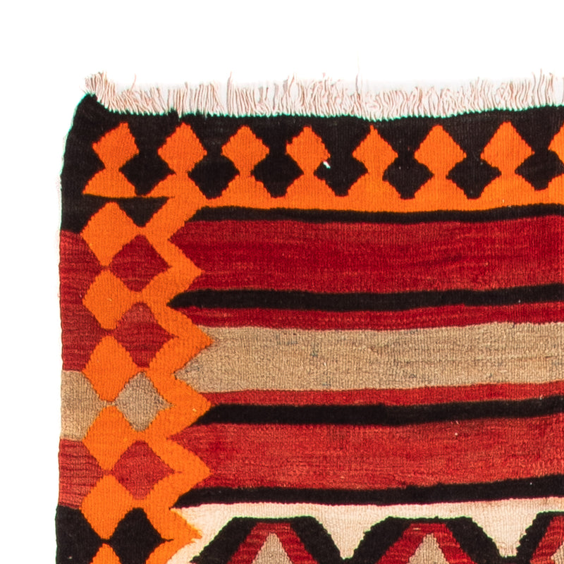 Runner Kelim-matta - gammal - 370 x 130 cm - flerfärgad