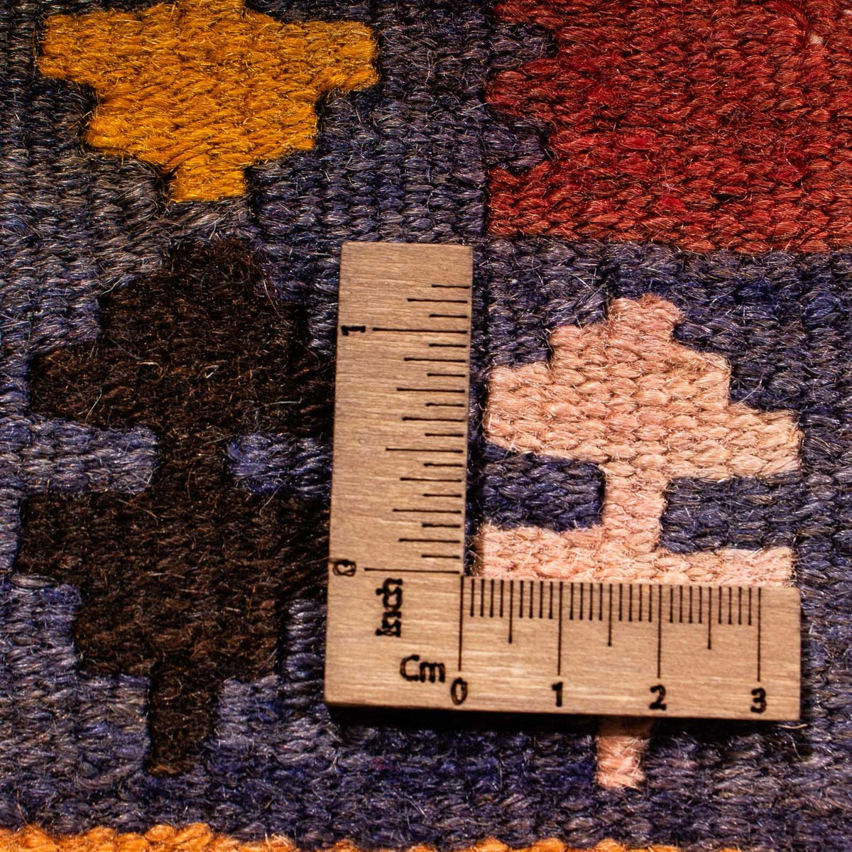 Runner Kelim-matta - gammal - 310 x 127 cm - flerfärgad