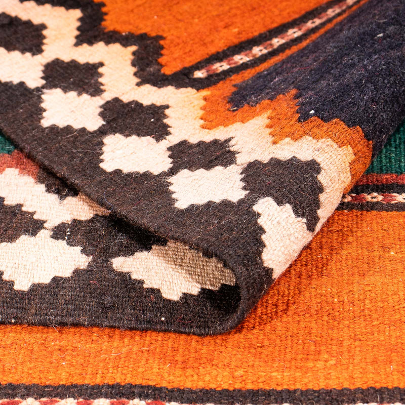 Kelim-matta - gammal - 315 x 155 cm - flerfärgad