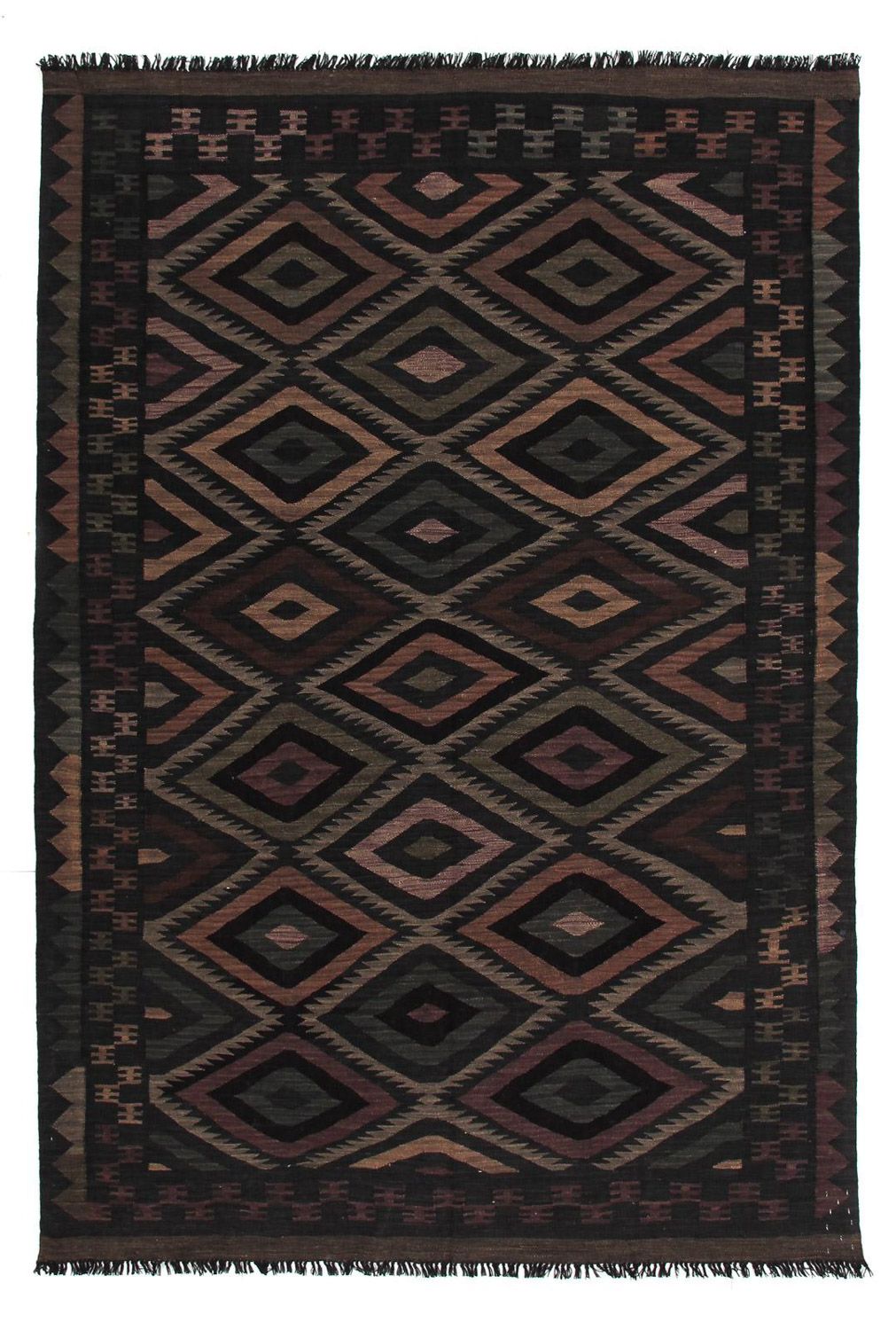 Kelim Carpet - Splash - 244 x 169 cm - flerfärgad