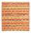Designermatta kvadrat  - 59 x 58 cm - orange