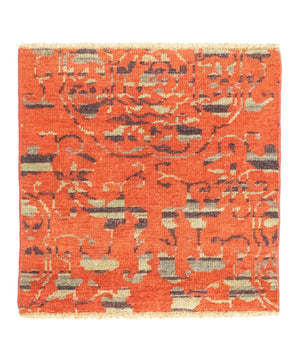 Designermatta kvadrat  - 62 x 61 cm - orange