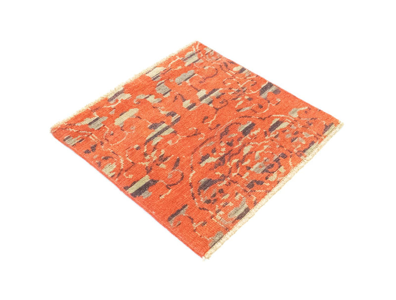 Designermatta kvadrat  - 62 x 61 cm - orange