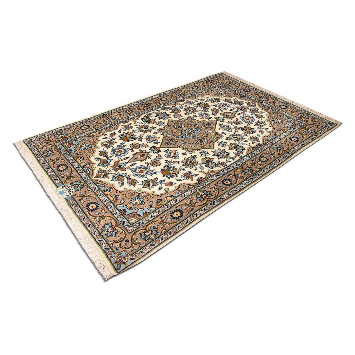 Persiska mattor - Keshan - 125 x 79 cm - beige
