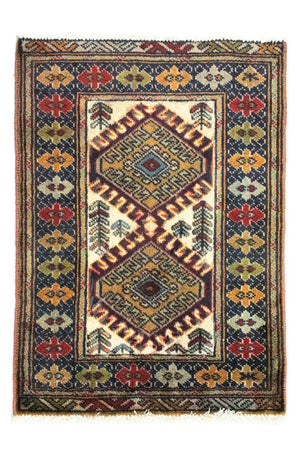 Turkaman-matta - 86 x 60 cm - beige