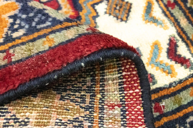 Turkaman-matta - 87 x 60 cm - röd