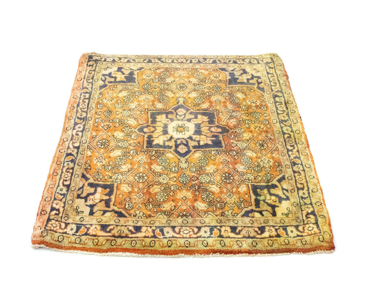 Persisk matta - Bijar - 85 x 75 cm - orange