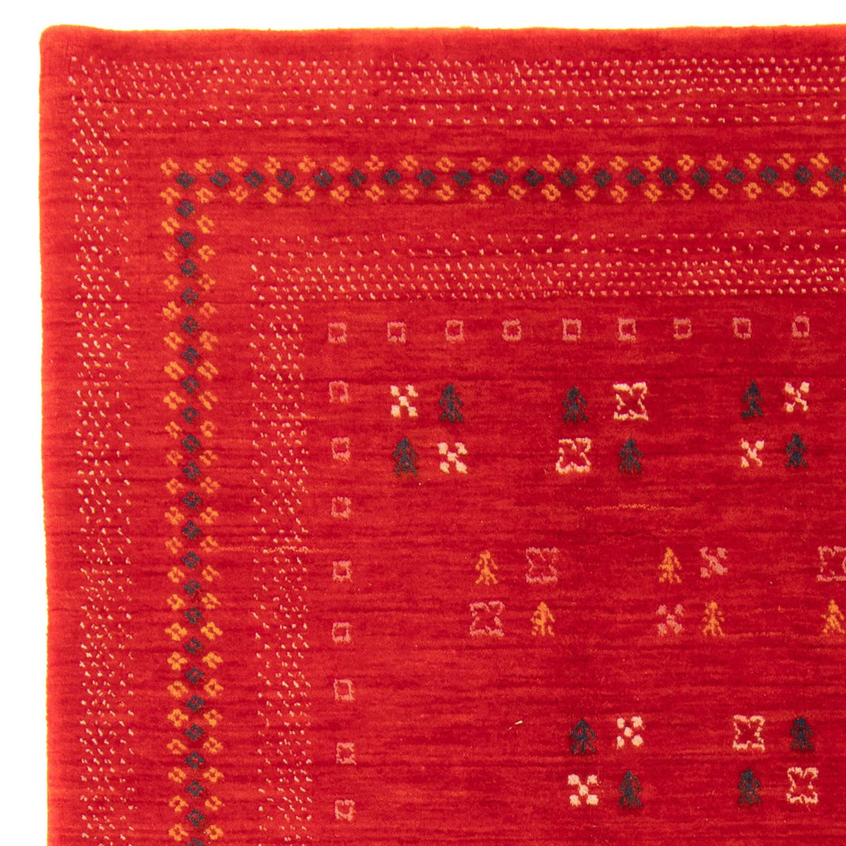 Gabbeh matta - Loribaft Softy - 200 x 137 cm - flerfärgad