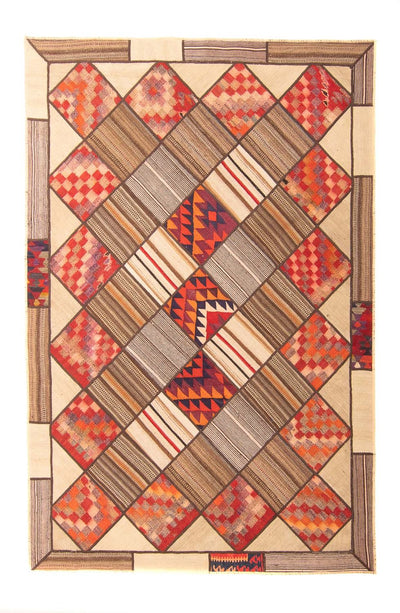 Patchwork-matta 160x230cm - Perserteppich Wollteppich