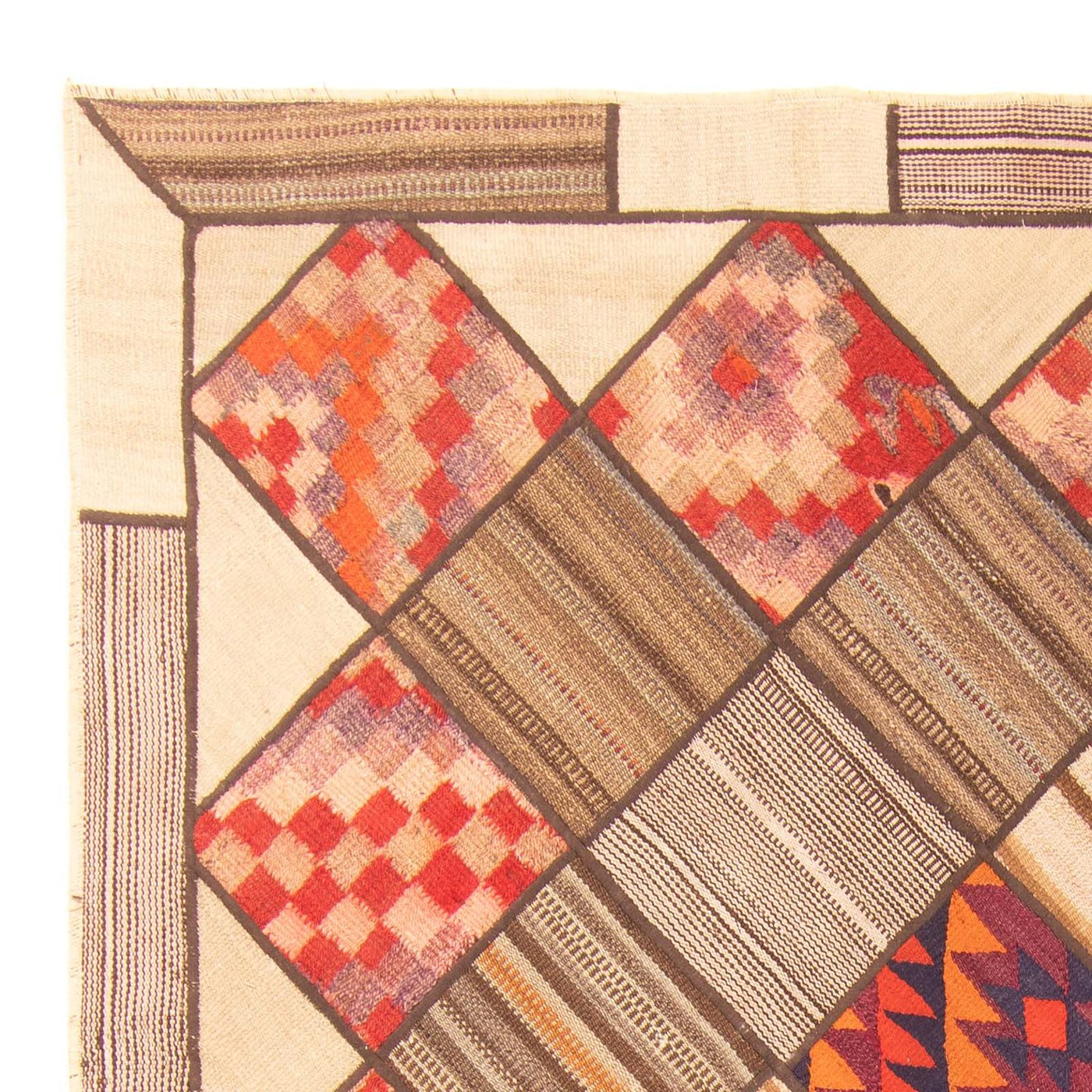 Patchwork-matta 230x160cm - Perserteppich Wollteppich