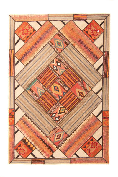 Patchwork-matta 160x230cm - Perserteppich Wollteppich