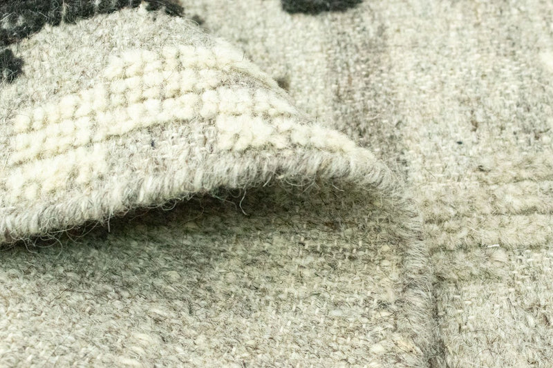 Kelim matta - trendig - 92 x 63 cm - grön