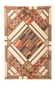 Patchwork-matta 230x160cm - Perserteppich Wollteppich