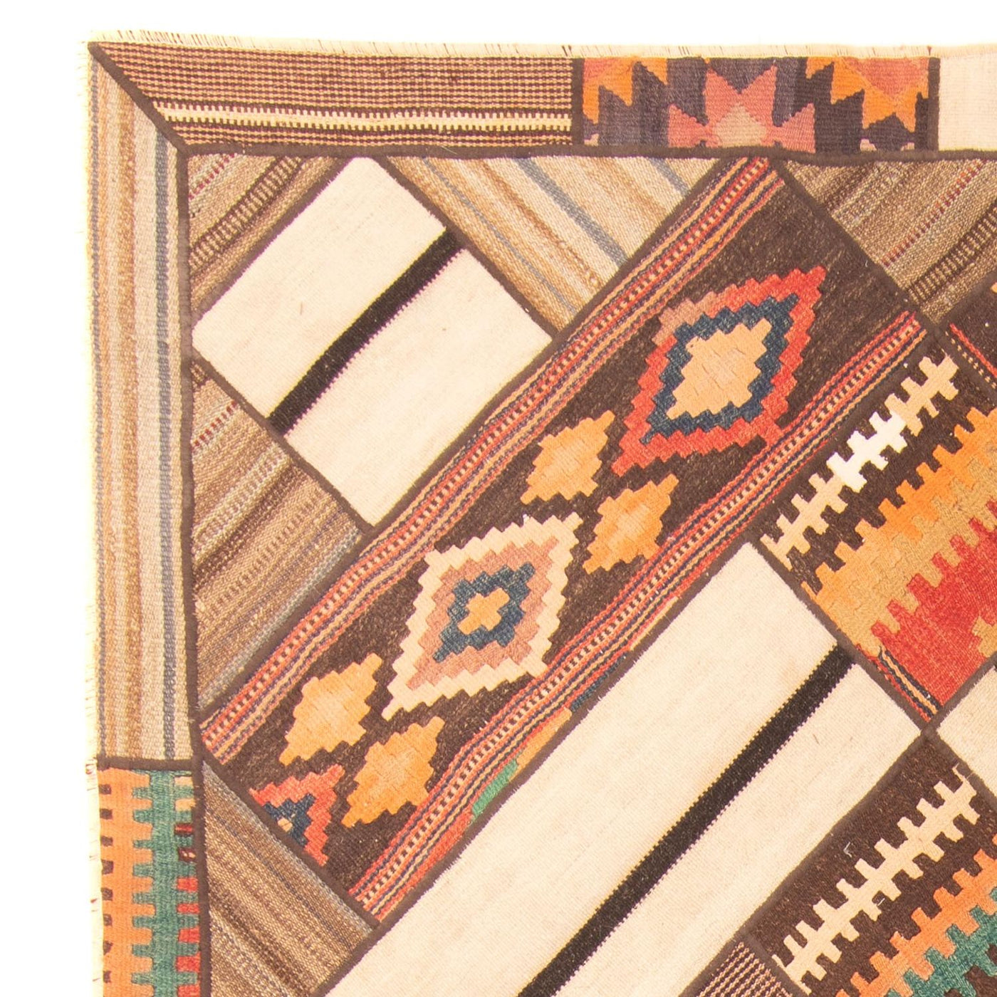 Patchwork-matta 230x160cm - Perserteppich Wollteppich