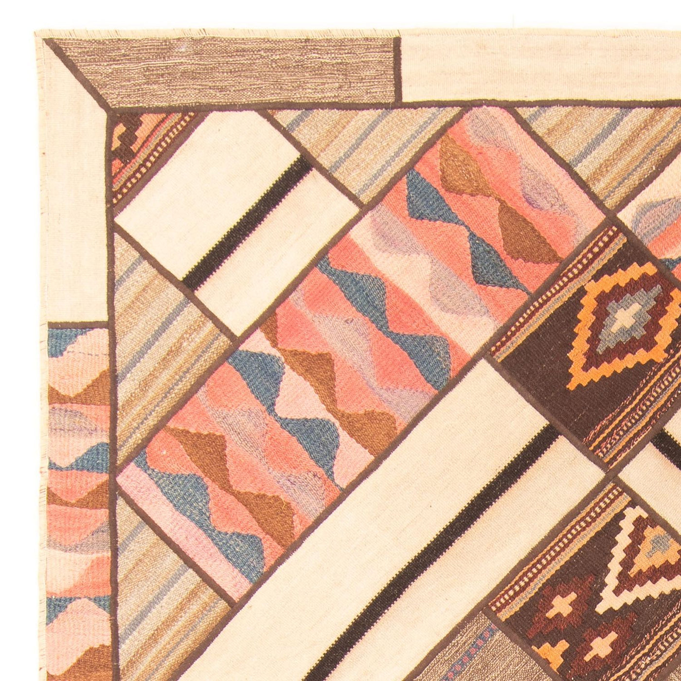 Patchwork-matta 230x160cm - Perserteppich Wollteppich