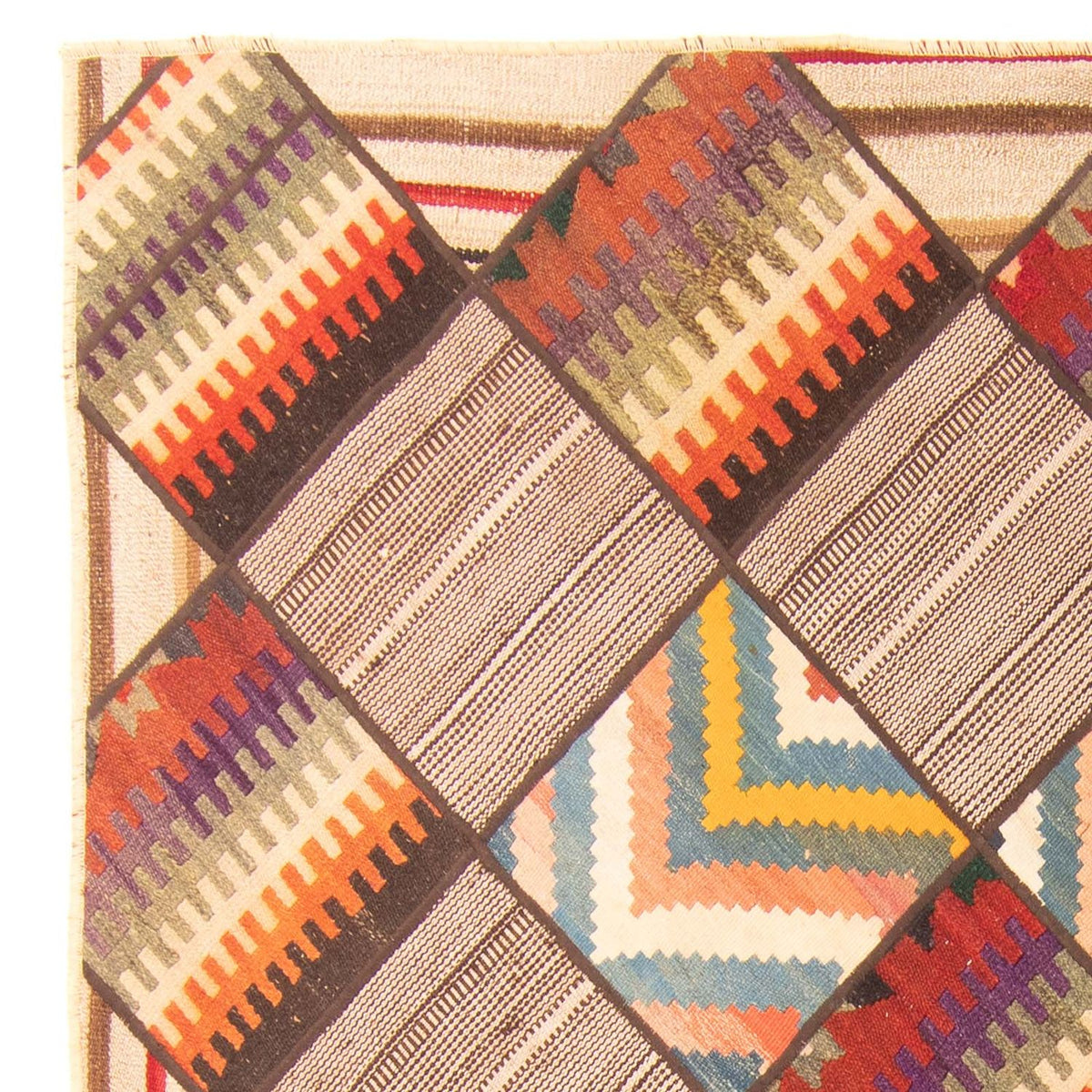 Patchwork-matta 150x200cm - Perserteppich Wollteppich