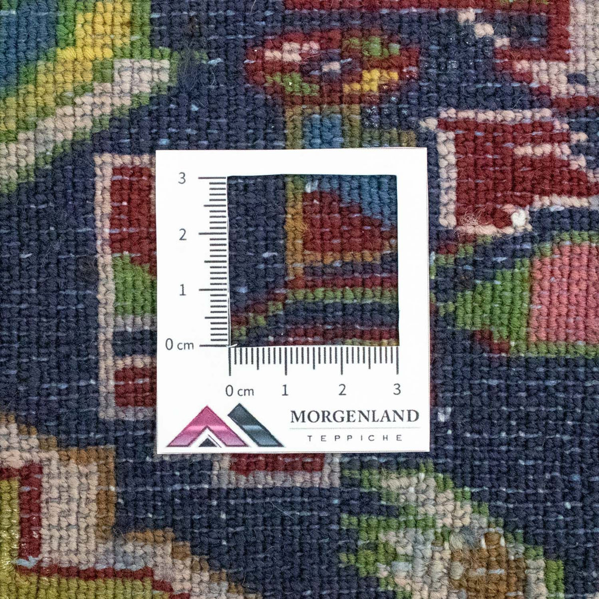 Turkaman-matta - 86 x 70 cm - mörkblå