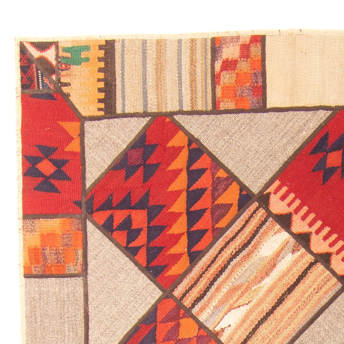 Patchwork-matta 150x200cm - Perserteppich Wollteppich