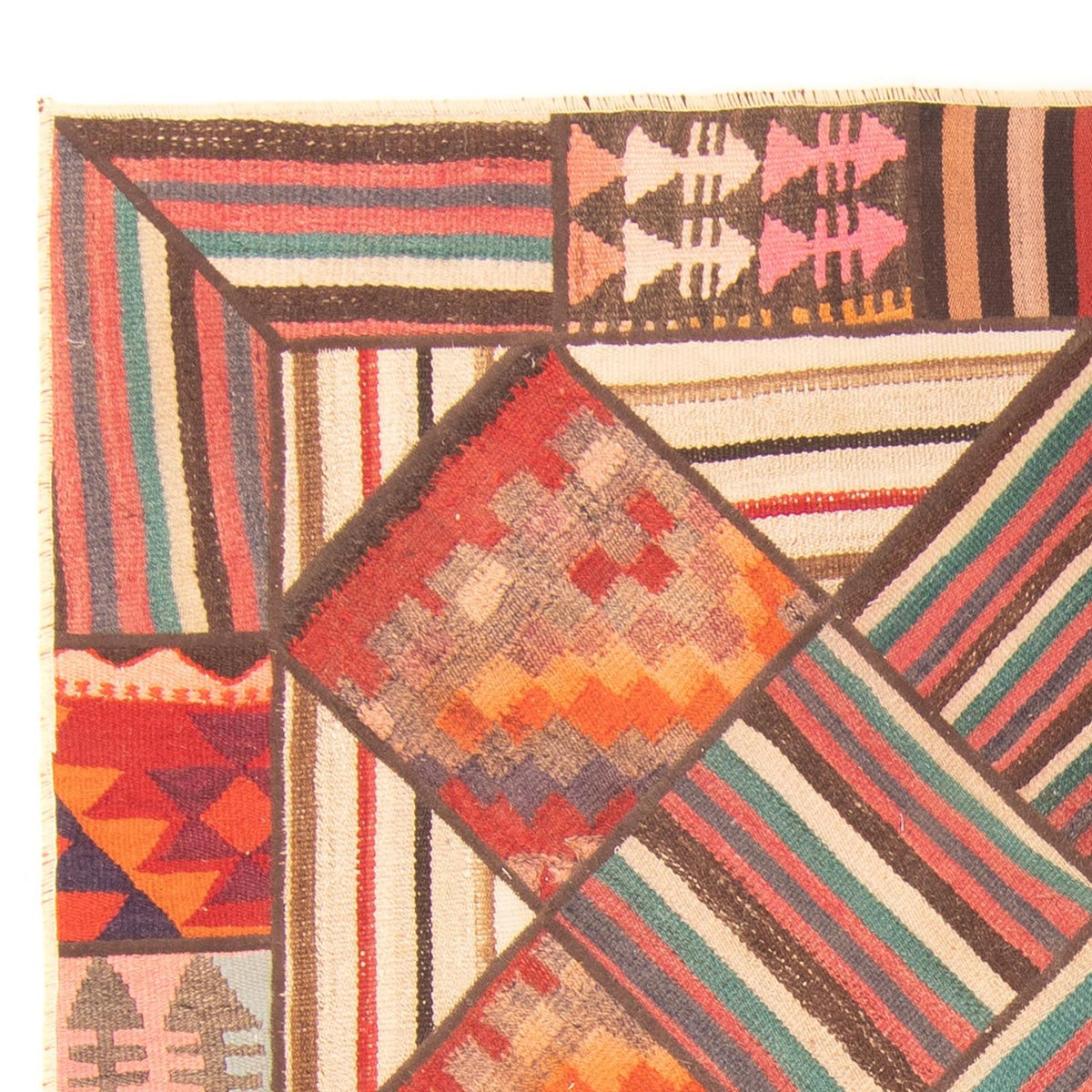 Patchwork-matta 150x200cm - Perserteppich Wollteppich
