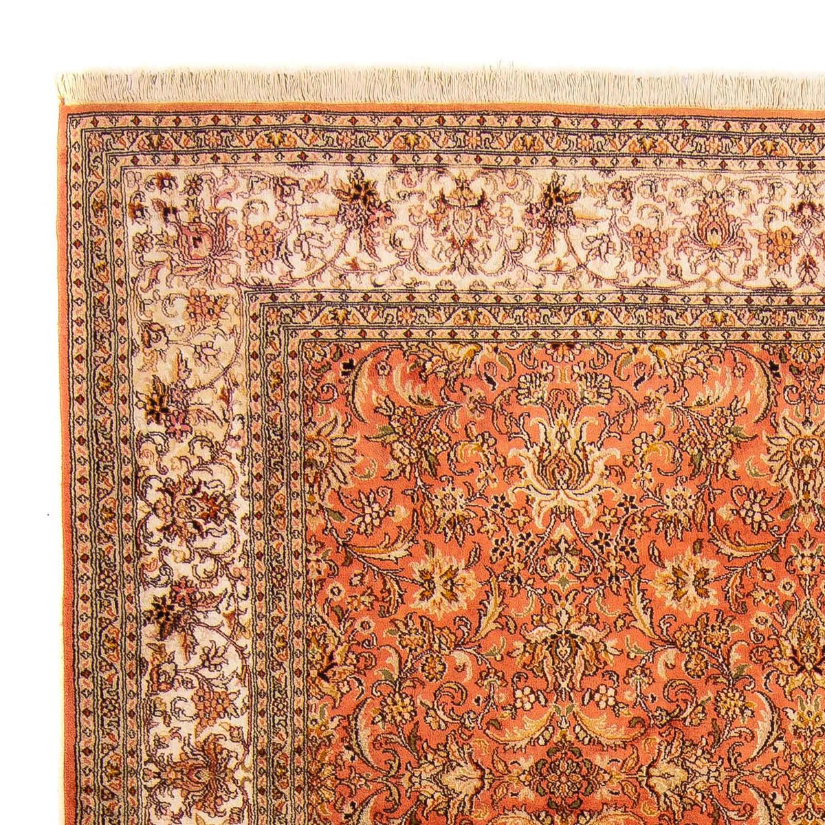 Sidenmatta - Kashmir Silk - 276 x 187 cm - rost