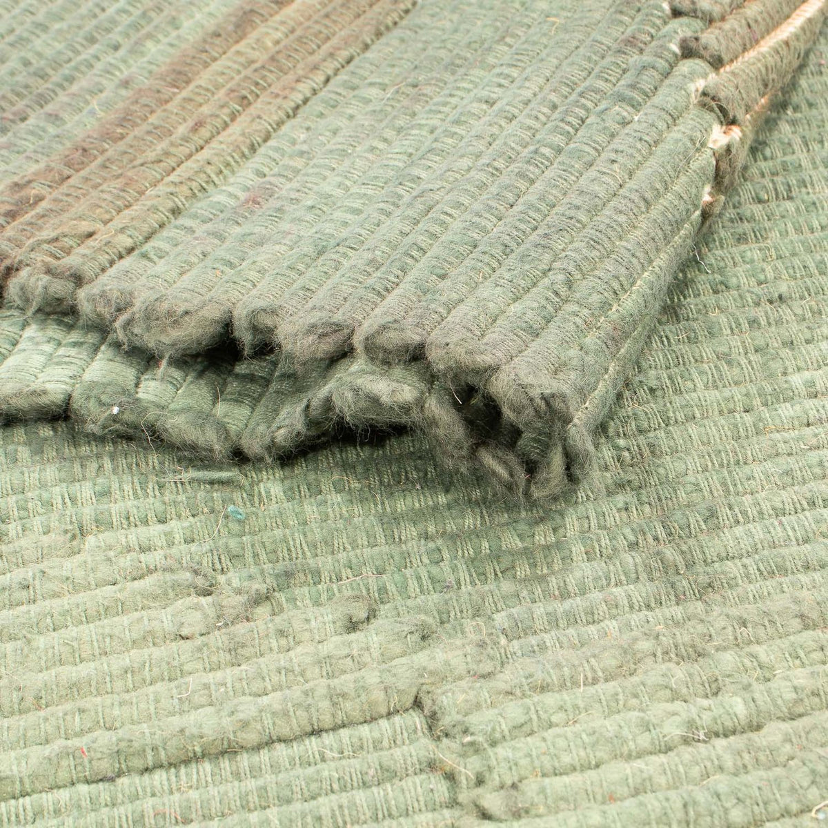 Kelim matta - trendig - 208 x 130 cm - grön