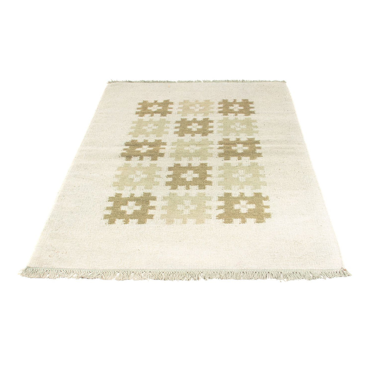 Kelim matta - trendig - 176 x 116 cm - beige