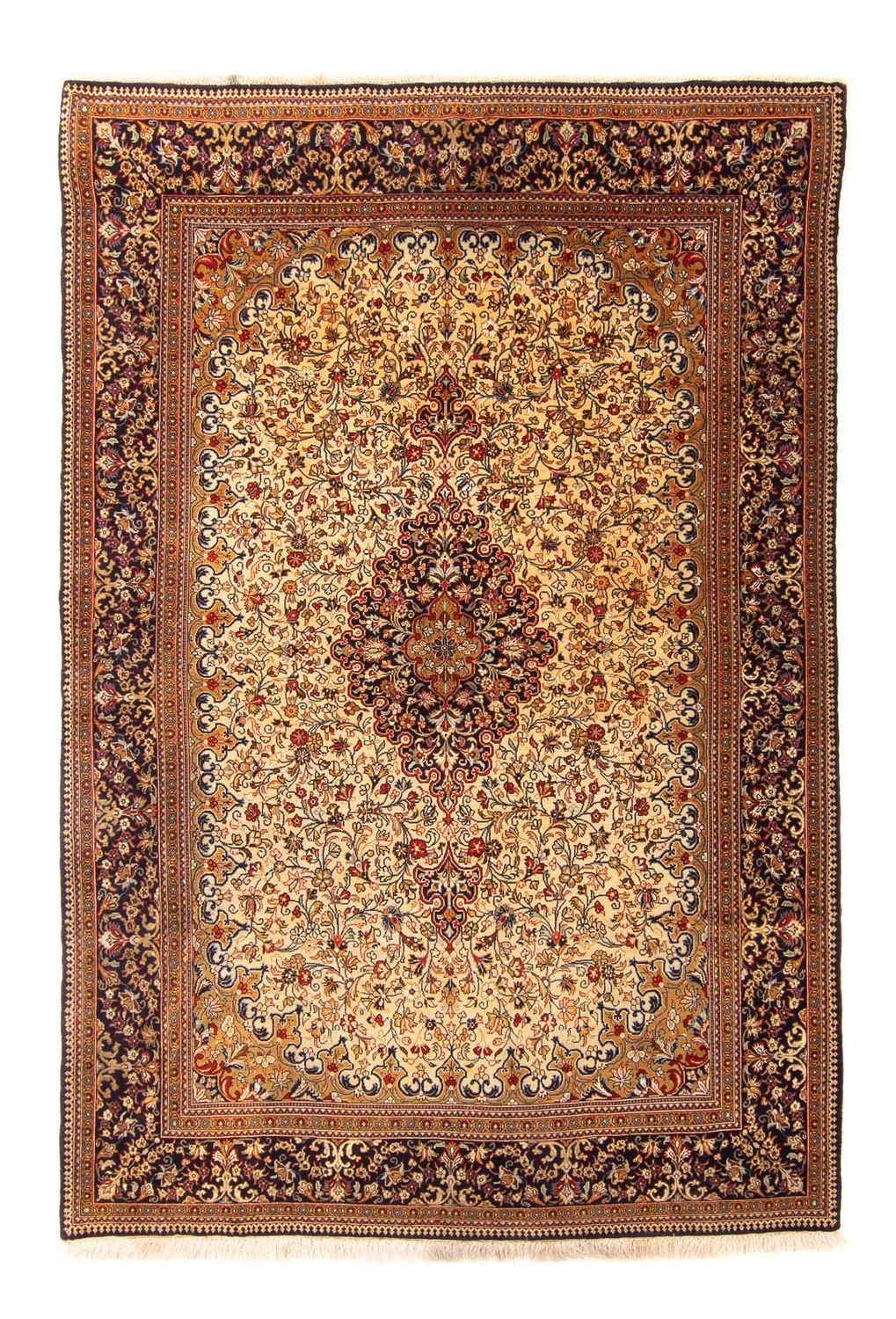 Persisk matta - Ghom - 210 x 145 cm - beige