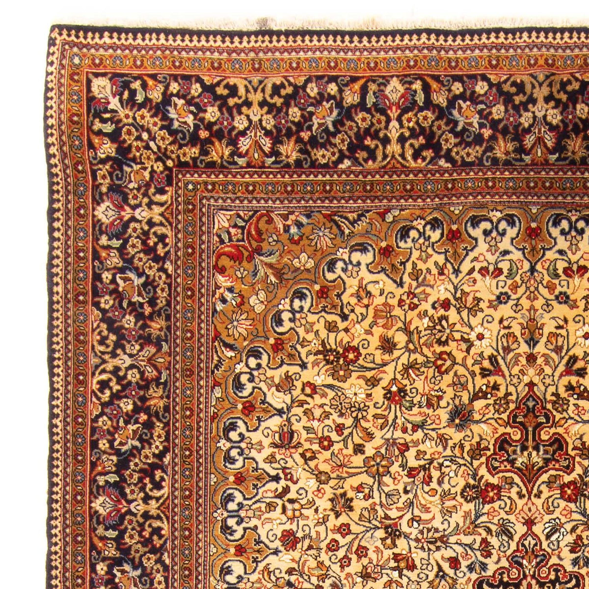 Persisk matta - Ghom - 210 x 145 cm - beige