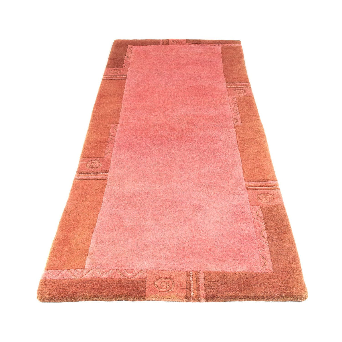 Runner Nepal mattan - 231 x 81 cm - rosa