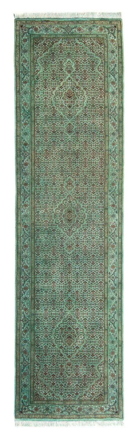 Runner Orientaliska mattor - Tabriz - 305 x 84 cm - grön