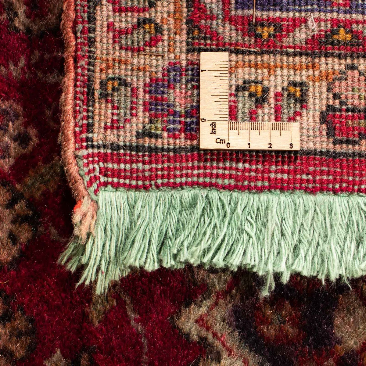 Persisk matta - Tabriz - 308 x 226 cm - mörkröd