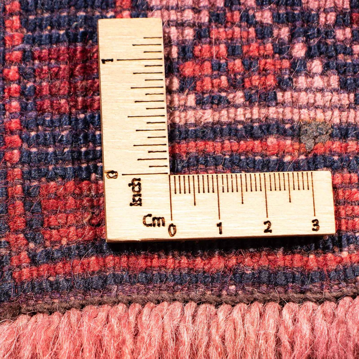 Runner Kelim Carpet - orientalisk matta - 400 x 75 cm - ljusröd