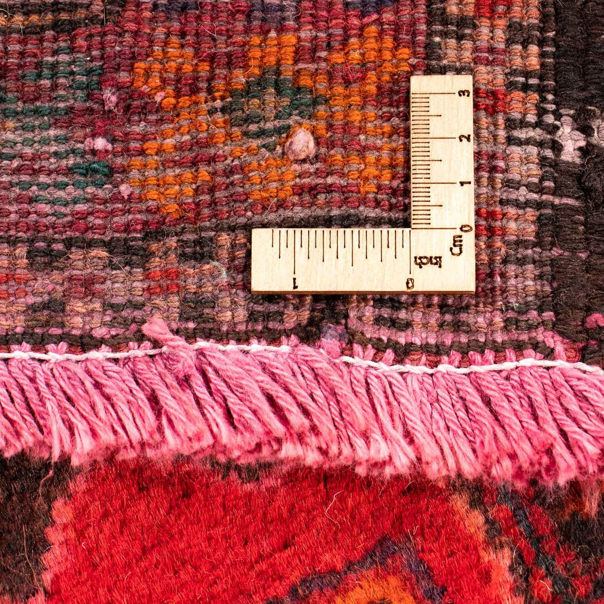 Persisk matta - Nomadic - 297 x 154 cm - mörkröd