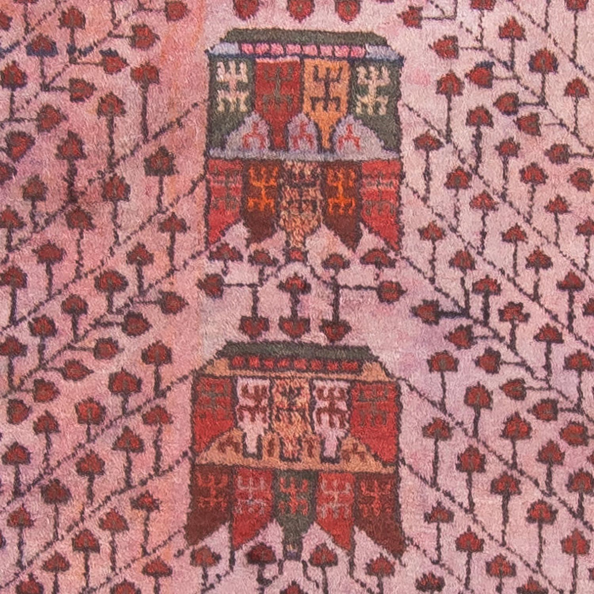 Persisk matta - Nomadic - 285 x 150 cm - ljusröd