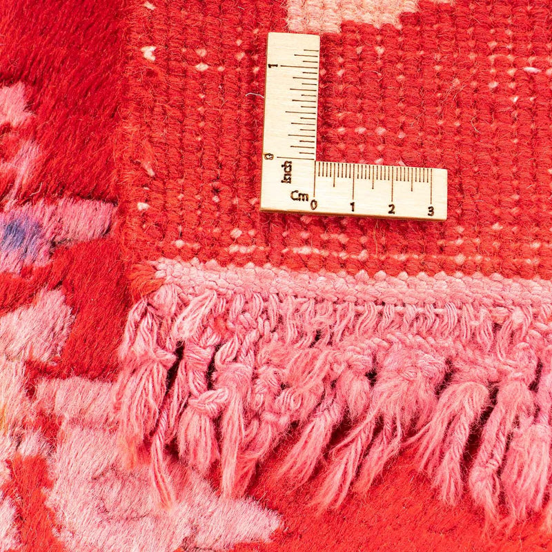 Kina matta - 204 x 136 cm - röd