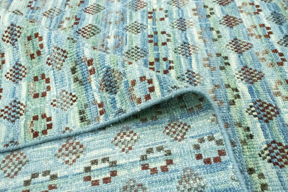 Designermatta - 270 x 244 cm - ljusblå